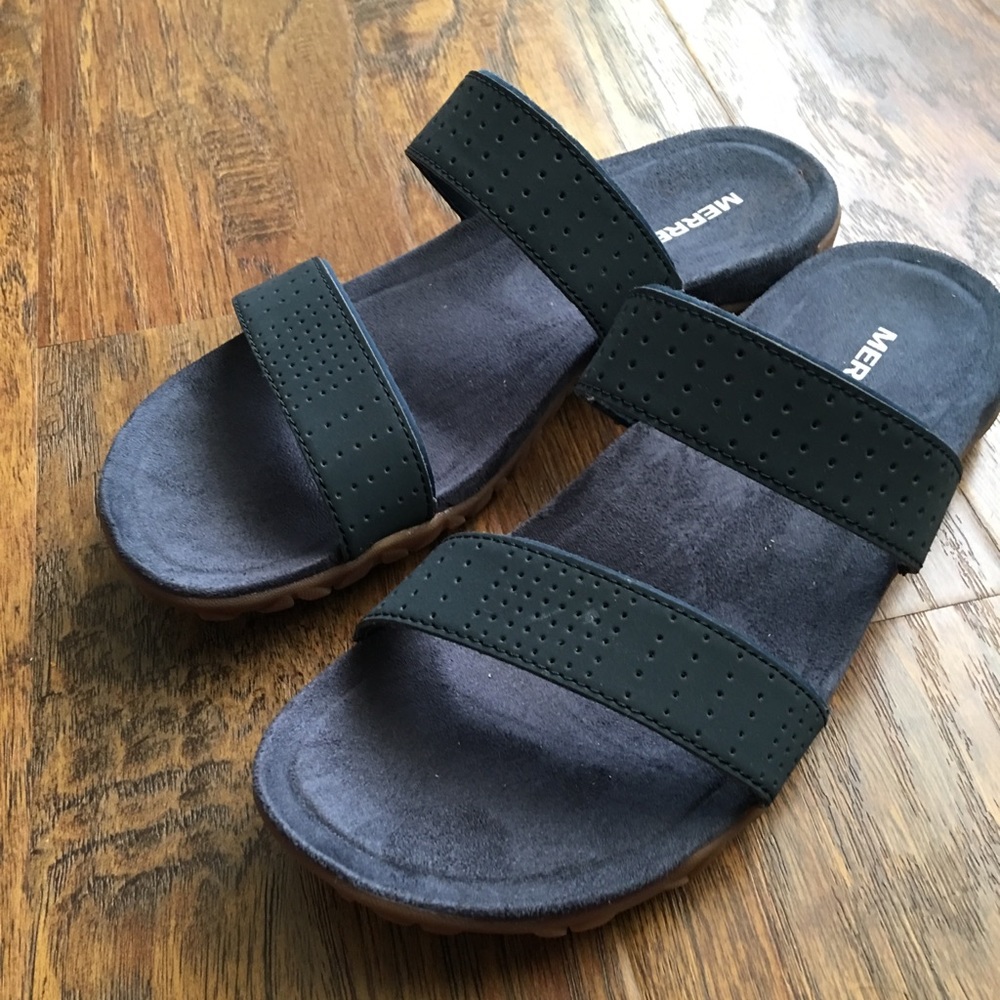 Merrell double strap slip on sandal